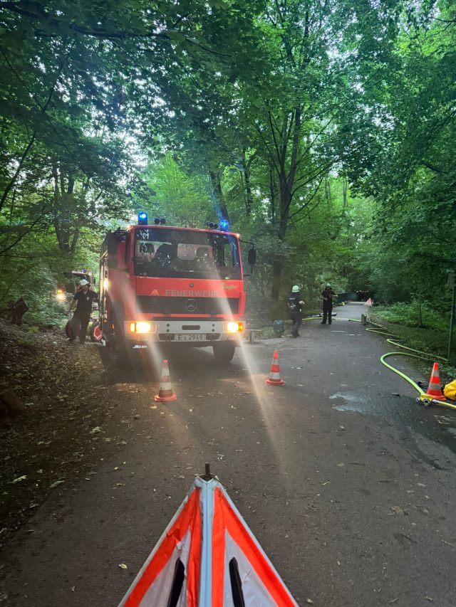 Gemeinschaftsübung mit der Jugendfeuerwehr

Am gestrigen Freitag, den 19.06., fand unsere jährliche Gemeinschaftsübung mit der Jugendfeuerwehr statt. Als Einsatzszenario wurde ein Waldbrand angenommen.

Dank unseres Tanklöschfahrzeugs (TLF) sind wir in der Lage, auch schwer zugängliches Gelände wie Wälder und unwegsames Gebiet sicher zu erreichen. Zusätzlich verfügen sowohl unser Hilfeleistungslöschgruppenfahrzeug (HLF) als auch das TLF über spezielle Waldbrandkomponenten. Dazu gehören unter anderem Löschrucksäcke sowie Waldbrandtaschen mit D-Schlauchmaterial, die insbesondere bei Vegetationsbränden eine schnelle und effektive Brandbekämpfung ermöglichen.

Gemeinsam mit der Jugendfeuerwehr konnten verschiedene Einsatzabläufe trainiert und das Zusammenspiel zwischen Nachwuchs und Einsatzkräften weiter stärken. Ein besonderer Dank gilt allen Beteiligten für die engagierte Teilnahme und die gelungene Übung. 🚒🌲🔥

Du möchtest Teil unseres Teams werden? Dann melde dich gerne bei uns über Instagram oder nutze das Kontaktformular auf unserer Website. Wir freuen uns auf dich! 🚒💪